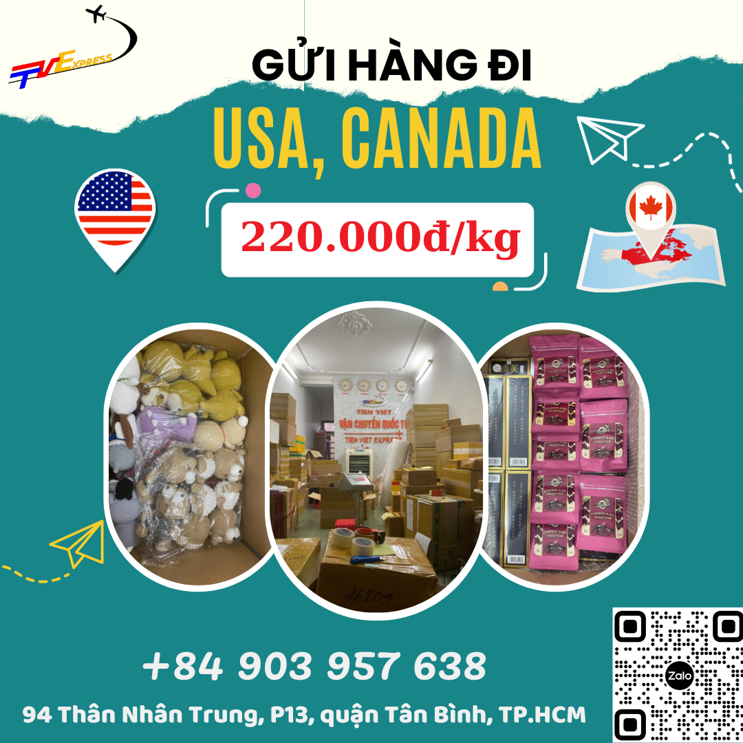Gửi hàng đi USA, Canada